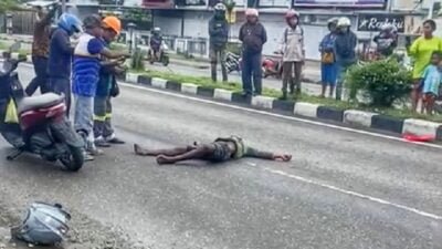 Hantam Median Jalan, Anggota Polres Mimika Tewas Laka Tunggal
