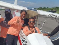 Koleksi 3 Emas Cabor Terbang Layang, Kontingen Papua Tengah Tari Seka di Aceh