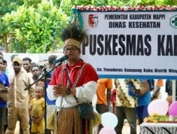 Pj Bupati Mappi Resmikan Puskesmas Kabe dan Tinjau Fasilitas yang Dibangun di Minyamur