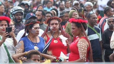 Lautan Massa Pendukung Banjiri Kampanye JWW-AA di Timika