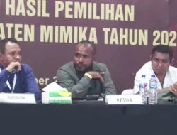 Terkini, Perolehan Suara Pilkada Mimika di Pleno Kabupaten yang Menyisakan Satu Distrik