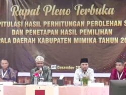 Pleno Kabupaten: 4 Distrik Rampung, Paslon JOEL Posisi Teratas
