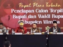 KPU Mimika Tetapkan John-Emanuel Bupati dan Wakil Bupati Mimika Terpilih