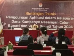 KPU Mimika Bimtek Penggunaan Aplikasi Pelaporan Dana Kampanye