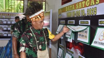 Tim Wasev Kasad apresiasi kemajuan TMMD ke-124 di Mimika