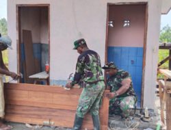 Progres pembangunan MCK TMMD ke-124 Kodim 1710/Mimika hampir rampung