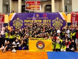 Raih 88 medali, kontingen Mimika sabet juara II Taekwondo Papua Open 2025