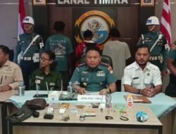 Lanal Timika ungkap peredaran Narkotika di kapal, tiga pelaku diserahkan ke Polisi