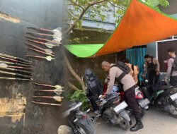 7 Pelajar dan Busur Panah Diamankan Usai Aksi Saling Serang di Depan SMK Petra Timika