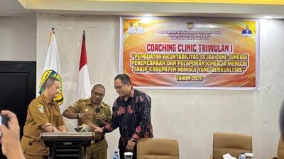 Pemkab Mimika Gelar Coaching Clinic SAKIP untuk Perkuat Kinerja OPD