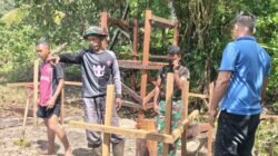 Atasi Krisis Sanitasi, Satgas TMMD 128 Kodim Mimika Dirikan 5 MCK di Keakwa