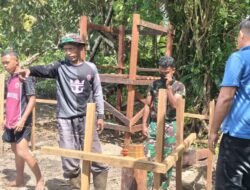 Atasi Krisis Sanitasi, Satgas TMMD 128 Kodim Mimika Dirikan 5 MCK di Keakwa