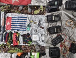 Satgas Habema Amankan Senjata Api di Markas OPM Nduga