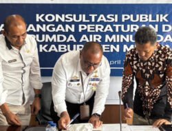 Dinas PUPR Mimika Konsultasi Publik Awal Raperda Air Minum dan Air Limbah