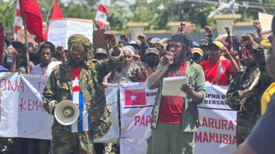Aksi KNPB di Timika Soroti Konflik dan Pengungsian Rakyat Papua