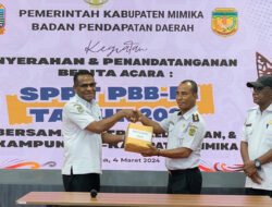 Bapenda Mimika Distribusikan 44 Ribu SPPT PBB-P2 2026 ke Pemkam dan Kelurahan