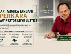 Kejari Mimika Selesaikan Tiga Perkara lewat Pendekatan Restorative Justice