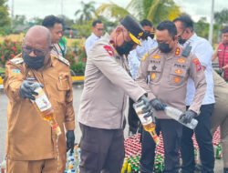 Enam Bulan Operasi, Polisi Sita dan Musnahkan Ribuan Liter Miras Ilegal di Mimika
