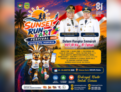 Inovasi Layanan Publik, Disdukcapil Mimika Gelar Sunset Run and Art Festival 2026