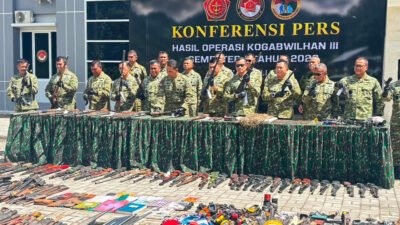 Operasi Semester I 2026: TNI Gagalkan Penyelundupan Senjata hingga Narkotika di Papua dan Maluku