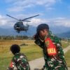 Helikopter TNI Angkut Bantuan ke Jila Pasca Penculikan