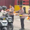 Kabut Asap, Polres dan BPBD Mimika Bagikan 10.000 Masker