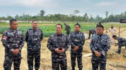 Dankodaeral XI Merauke Tinjau Lahan Ketahanan Pangan 2,5 Hektare di Lanal Timika