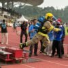 Tim PTFI Kamoro Juarai Firefighter Combat Challenge di IFRC VIII, Lampaui Hasil Terbaik Latihan