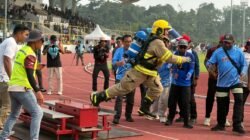 Tim PTFI Kamoro Juarai Firefighter Combat Challenge di IFRC VIII, Lampaui Hasil Terbaik Latihan