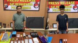 Polres Mimika Ringkus Dua Pengedar Narkotika dan Sita 132,9 Gram Sabu